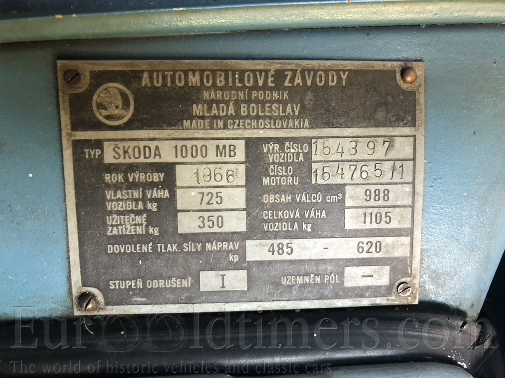 Škoda 1000 MB 1966