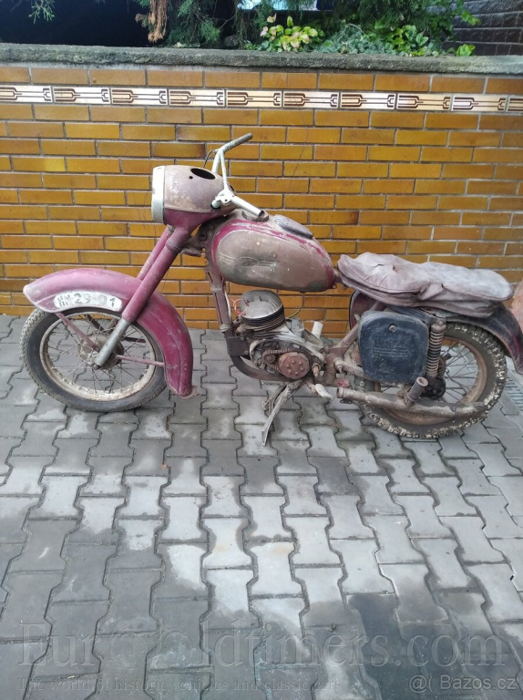 Jawa ČZ 125/351 půlbuben (1954)