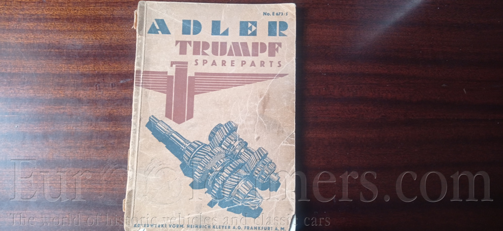 Adler Trumpf Spare Parts 1.5, 1.7 liter