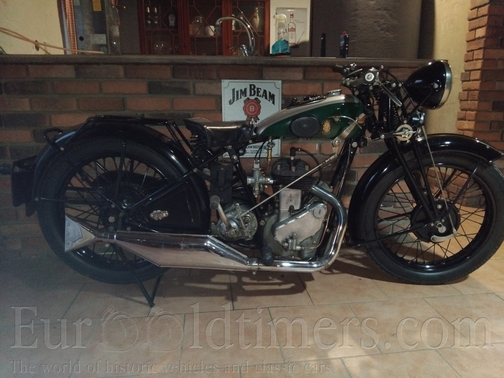 BSA 500 ccm r.v. 1936