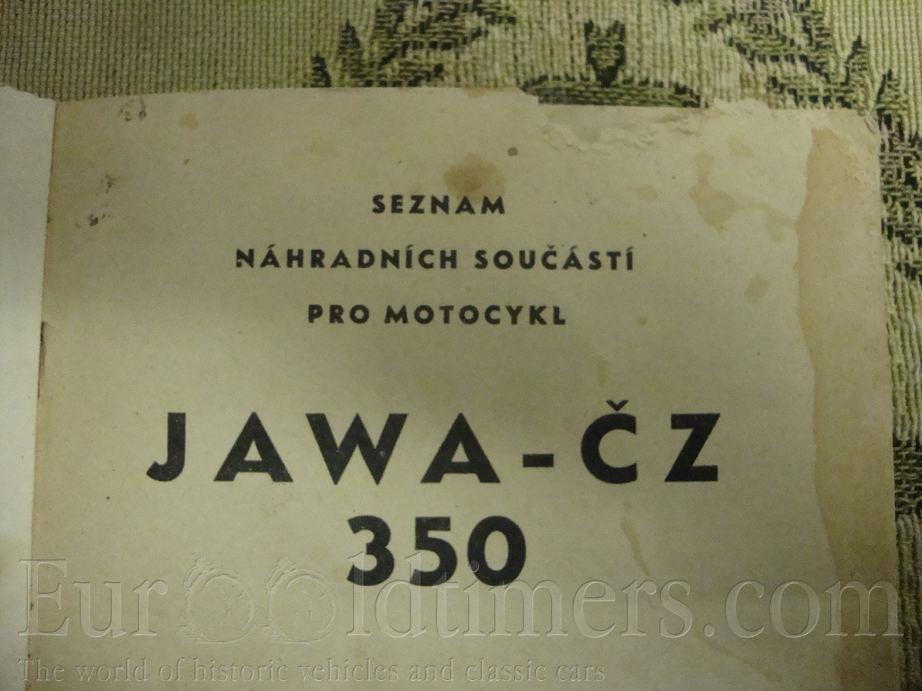 Jawa ČZ 350 katalog nahradnich dílu orig