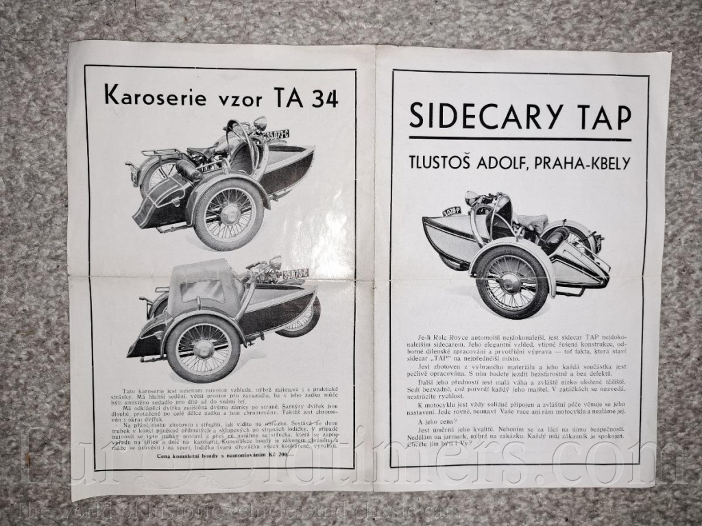 Sidecar Tluštoš TAP Standard