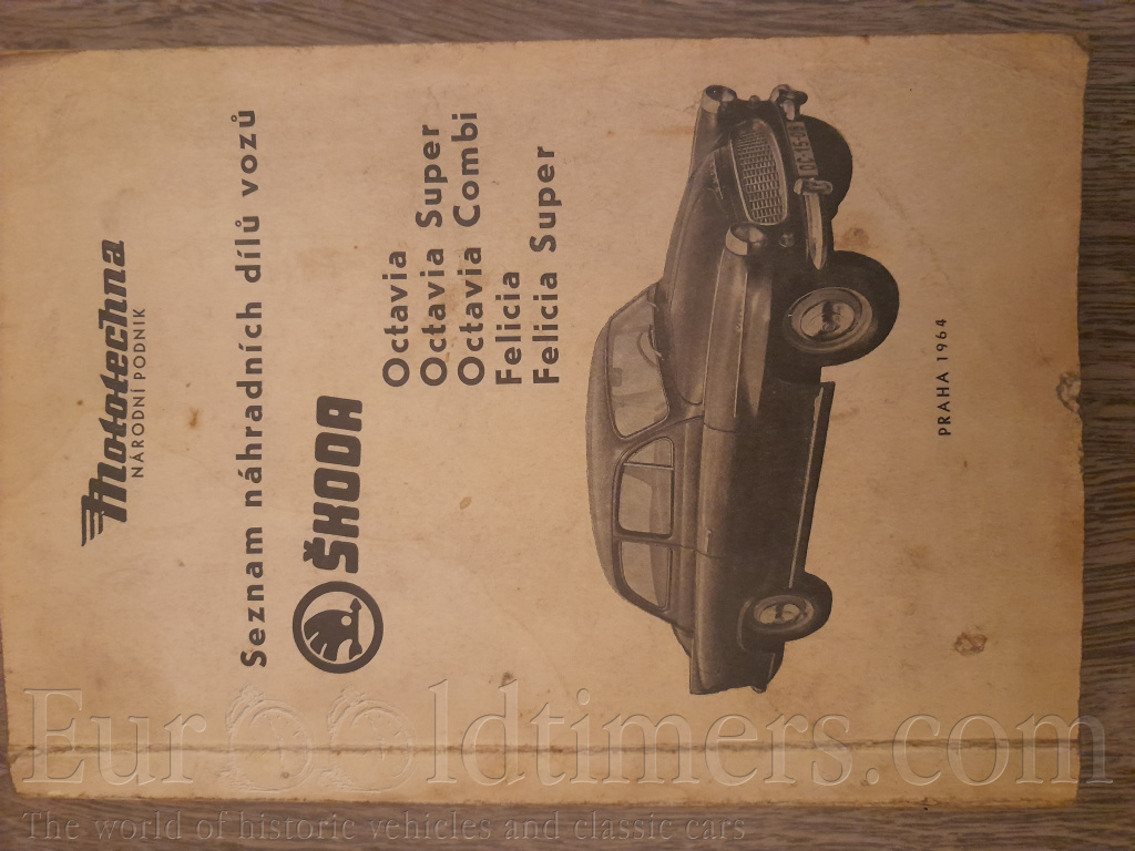 Katalog náhradních dílů Škoda 1964 