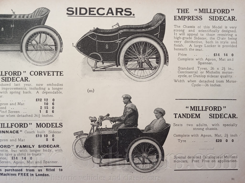 BSA Model H 557 se sidecarem